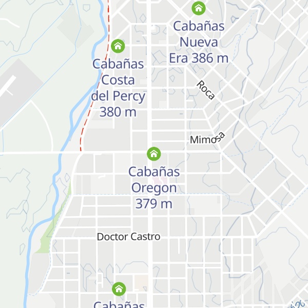 Map of Cabañas Oregon