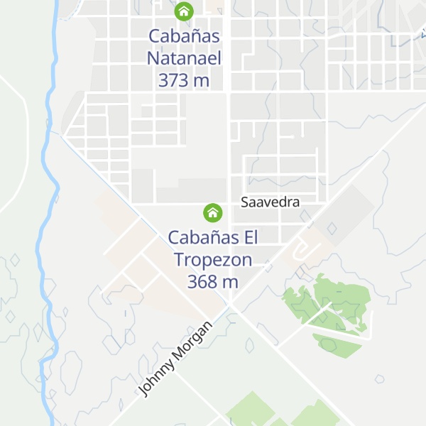 Map of Cabañas El Tropezon