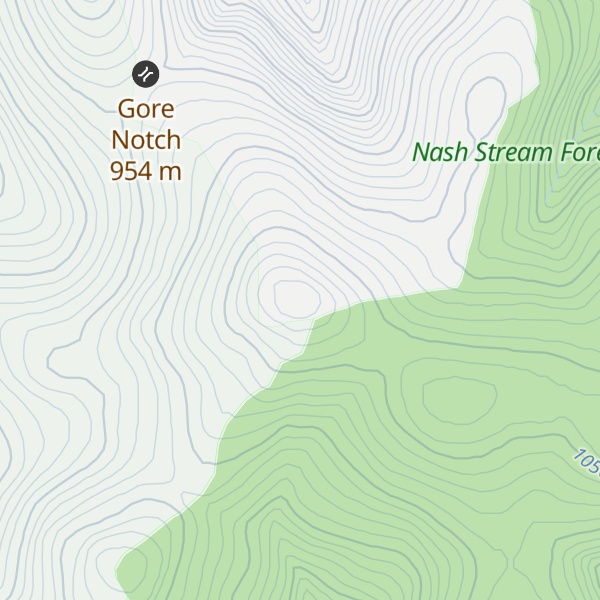 Map of Gore Mountain