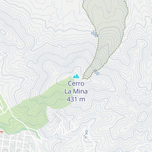 Map of Cerro La Mina