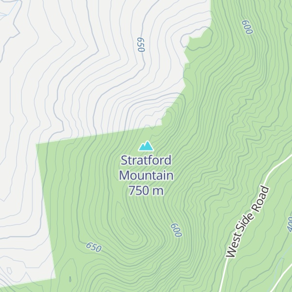 Map of Stratford Mountain