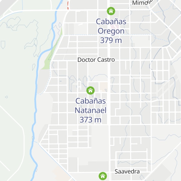 Map of Cabañas Natanael