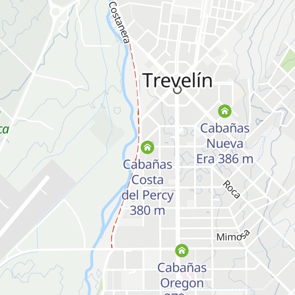 Map of Cabañas Costa del Percy