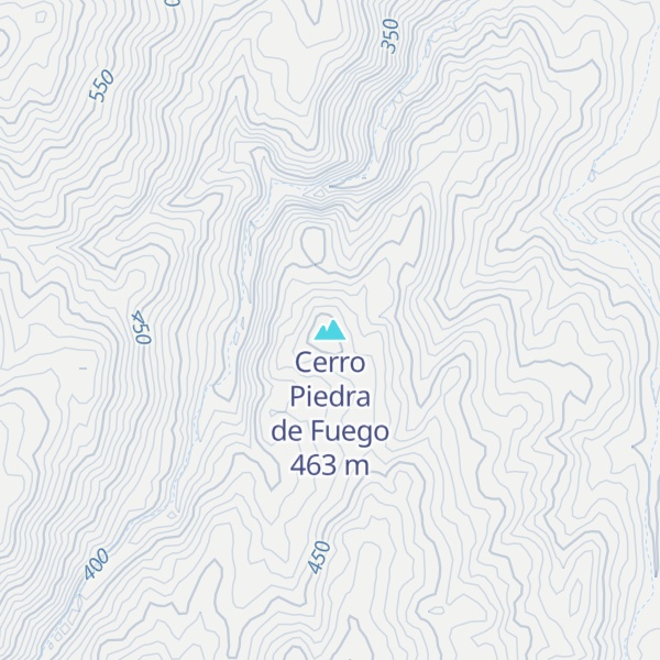 Map of Cerro Piedra de Fuego
