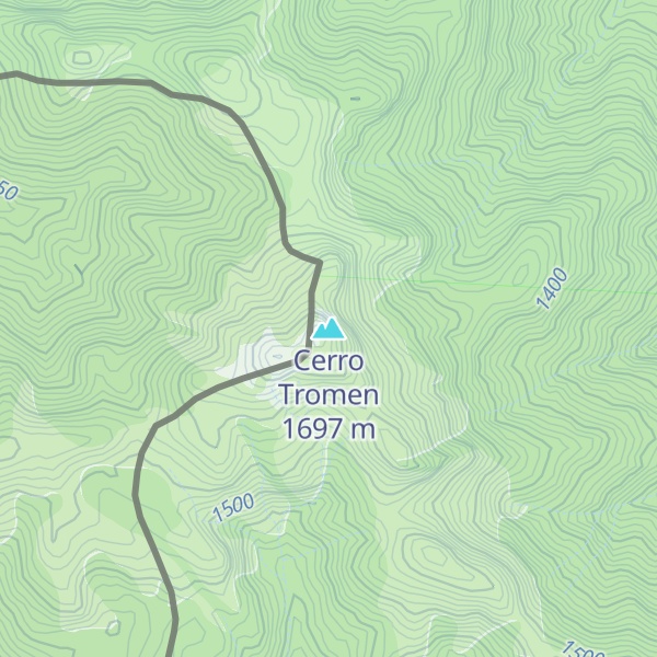 Map of Cerro Tromen