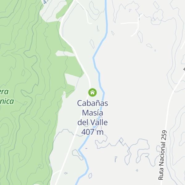 Map of Cabañas Masía del Valle