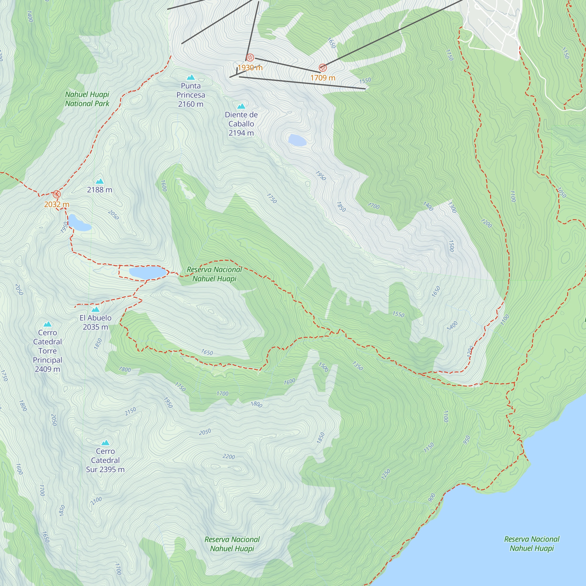 Refugio Petricek map