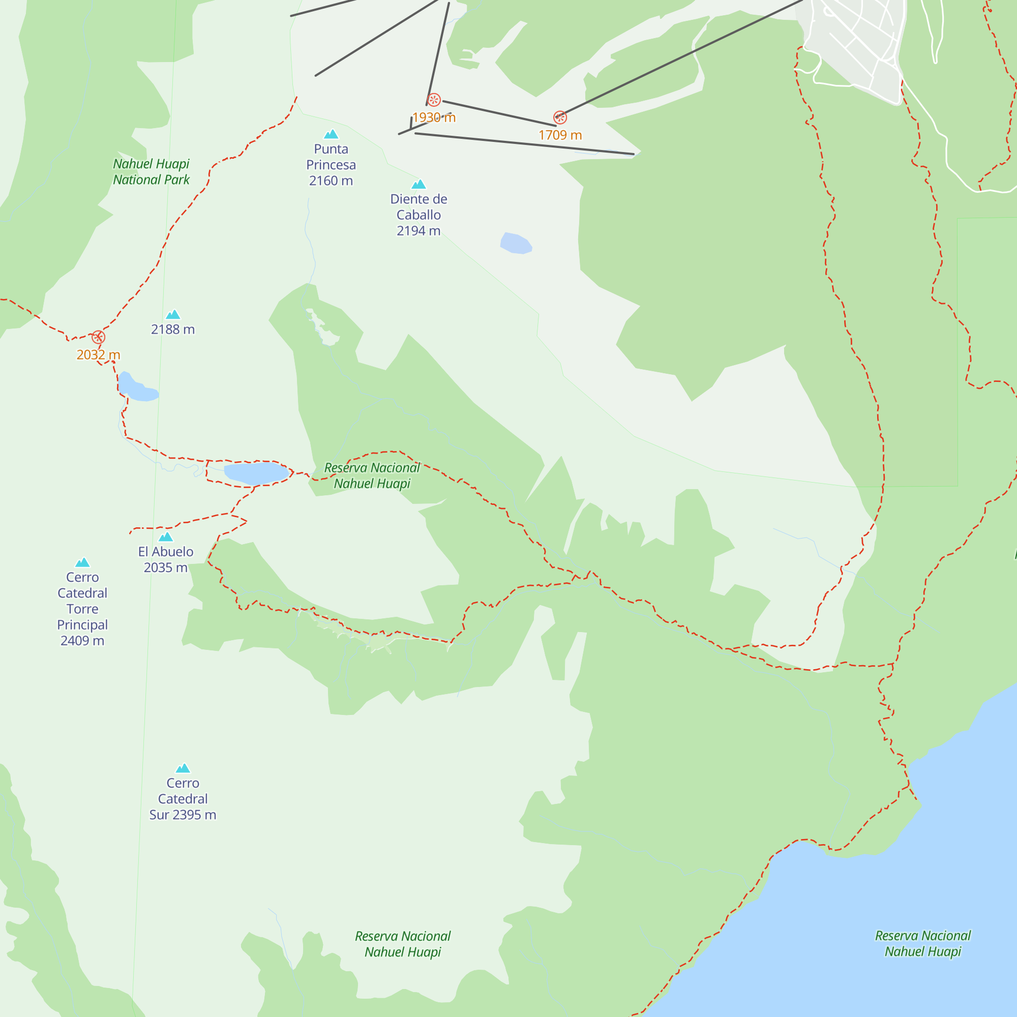 Refugio Petricek map