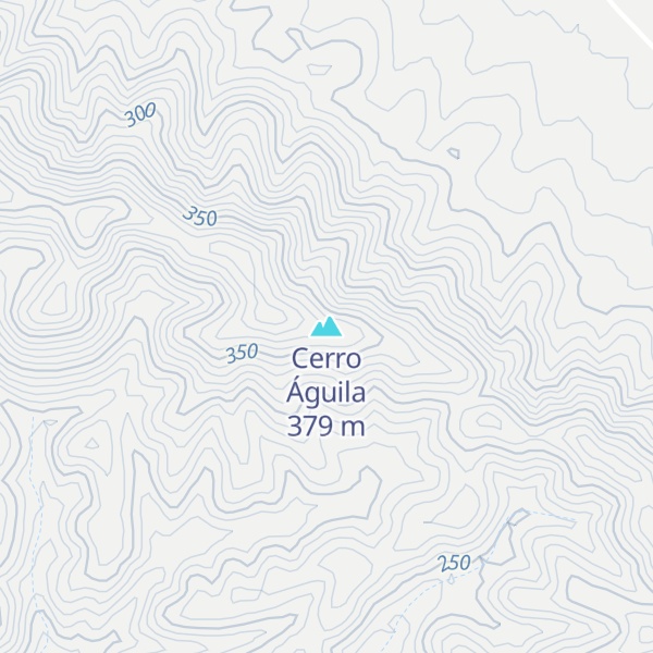 Map of Cerro Águila