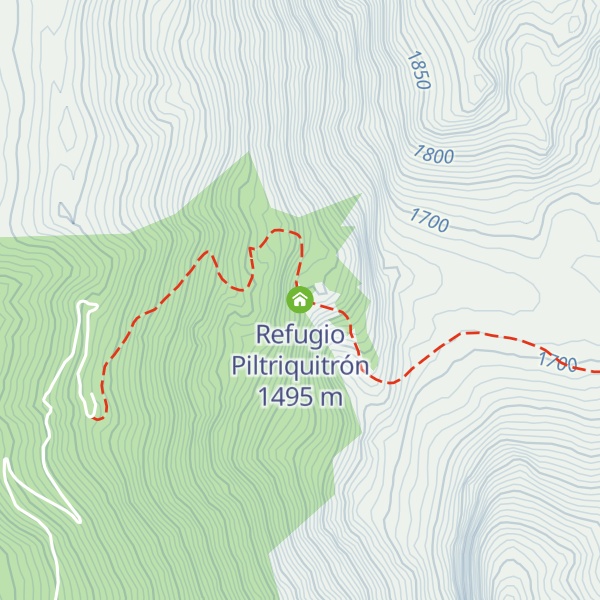 Map of Refugio Piltriquitrón