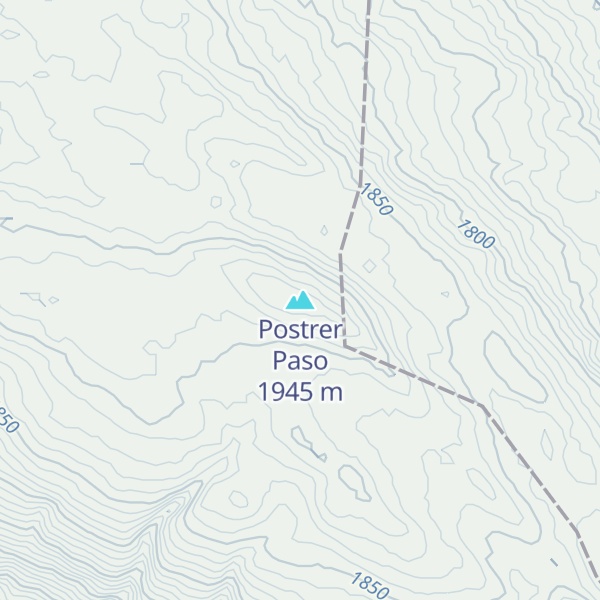 Map of Postrer Paso