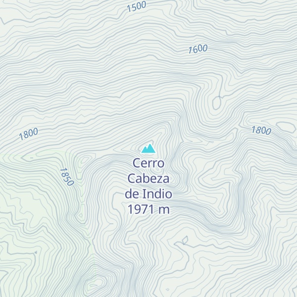 Map of Cerro Cabeza de Indio