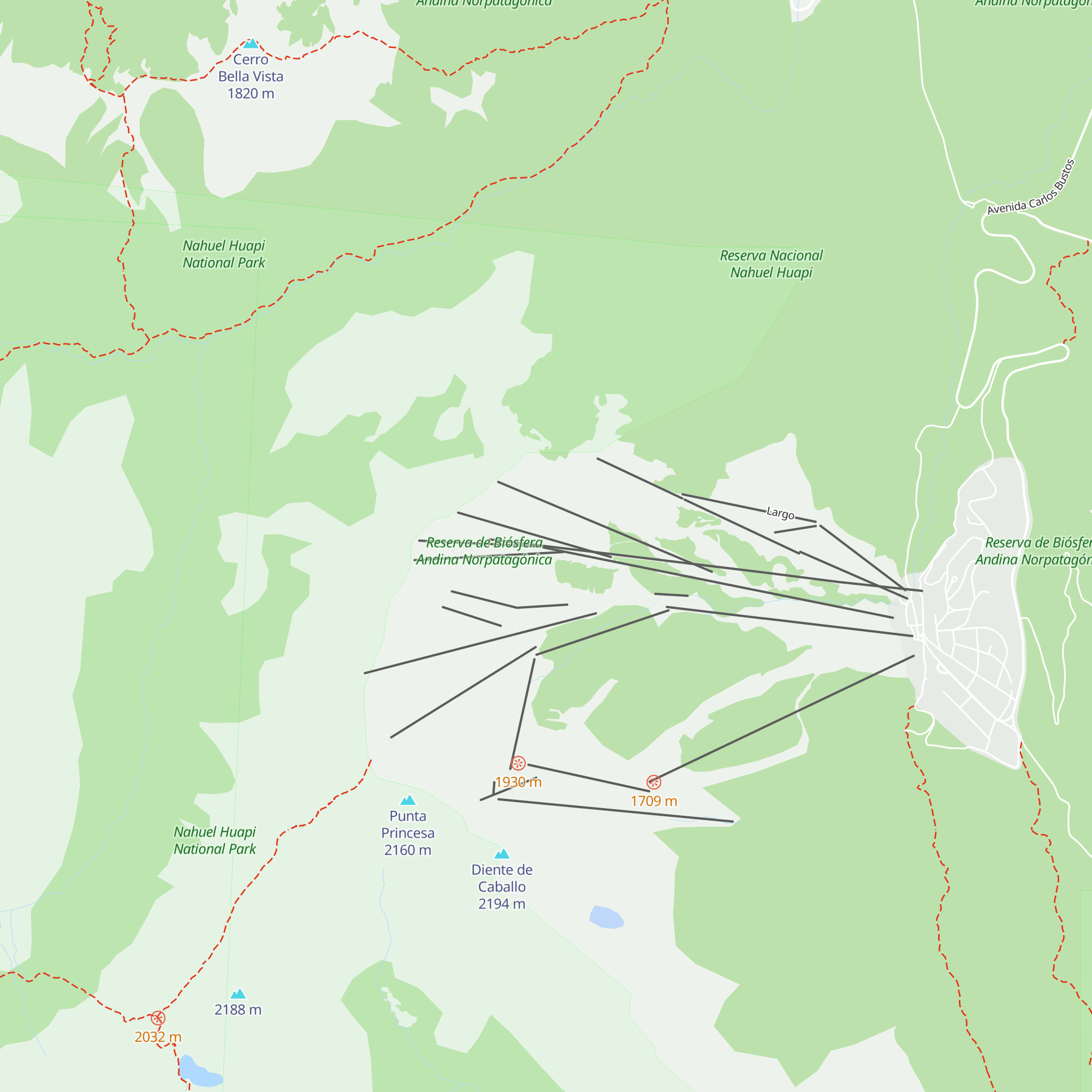 Cabaña 1600 map