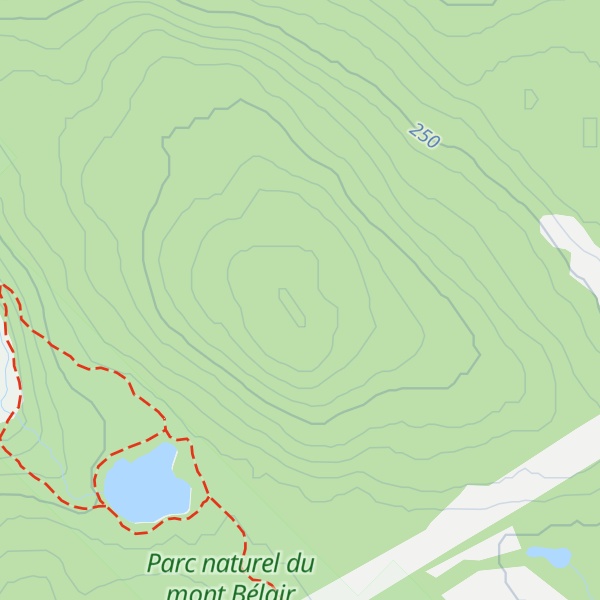 Map of Mont Roland-J.-Auger