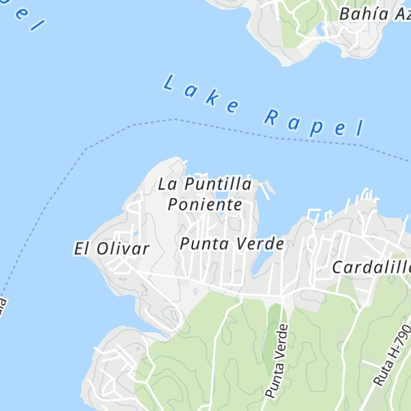 Map of Cabañas La Puntilla