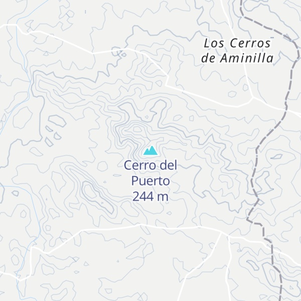 Map of Cerro del Puerto