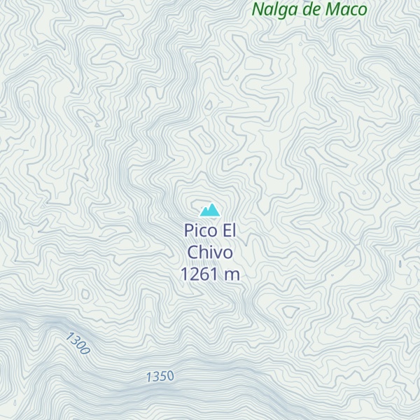 Map of Pico El Chivo