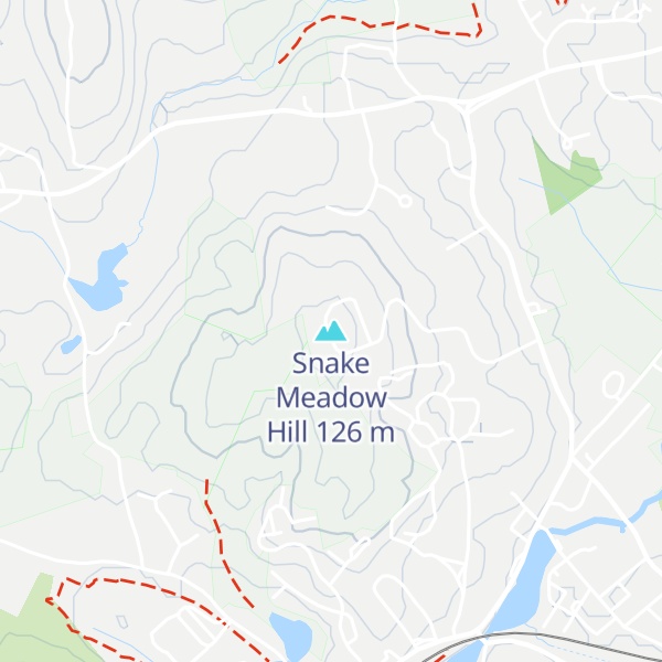 Map of Snake Meadow Hill
