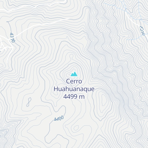 Map of Cerro Huahuanaque