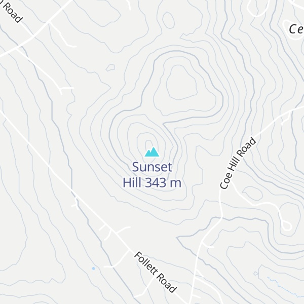 Map of Sunset Hill
