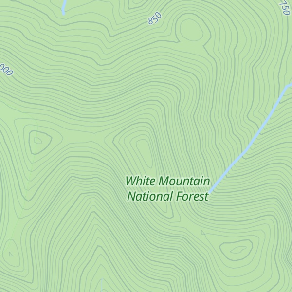 Map of Mount Kancamagus