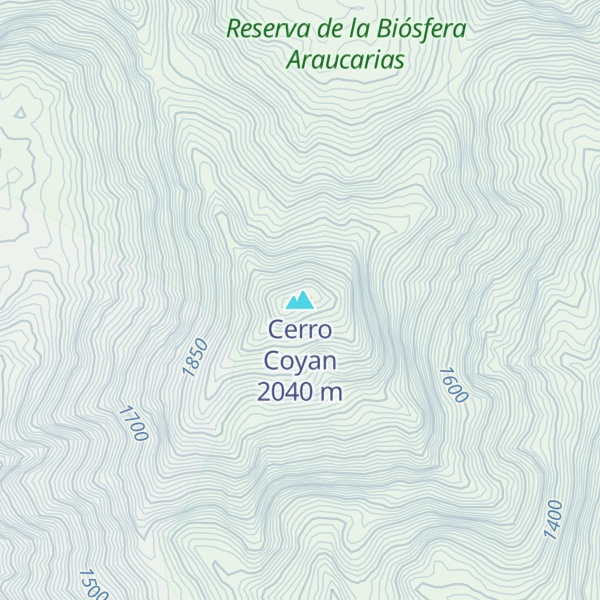 Map of Cerro Coyan