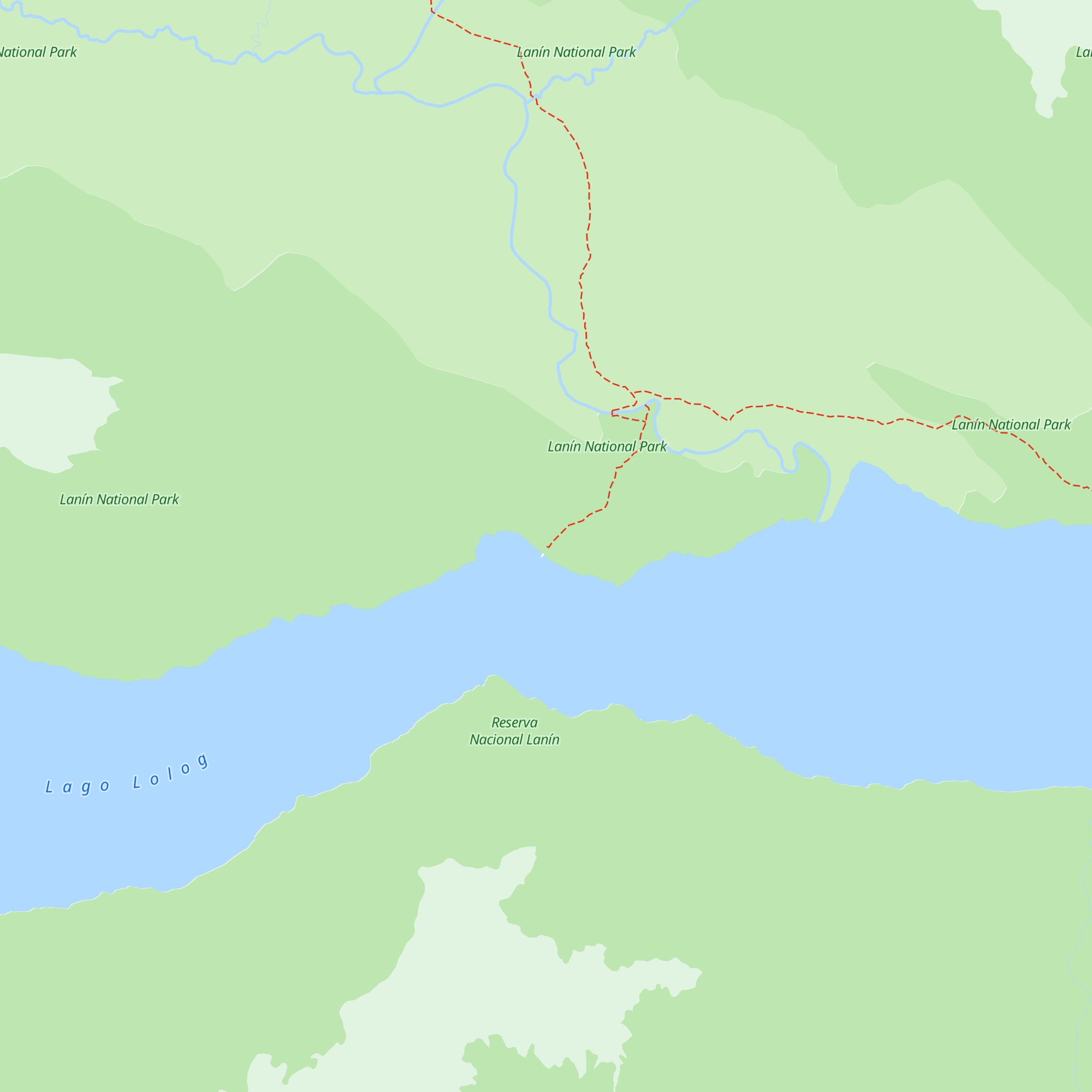 Refugio Auquinco map