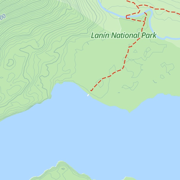 Map of Refugio Auquinco