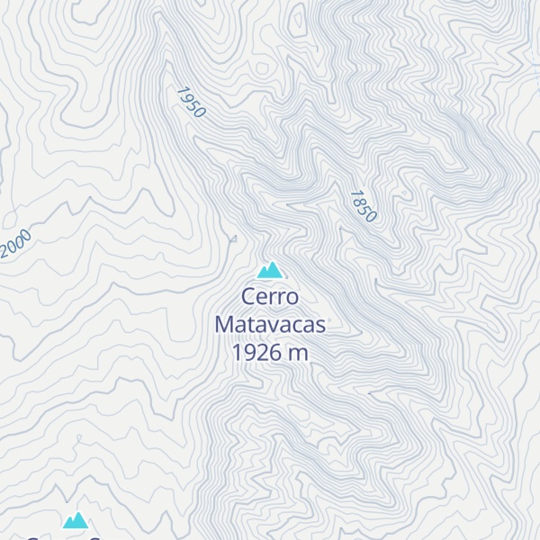 Map of Cerro Matavacas