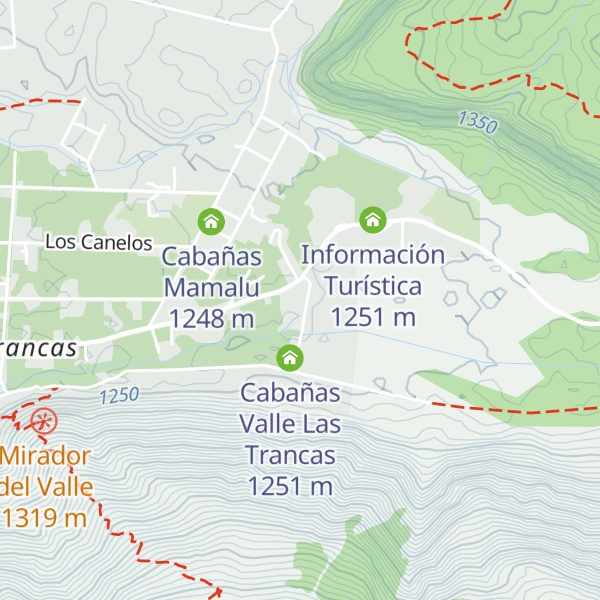 Map of Cabañas Vegmont