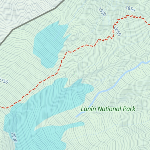 Map of Refugio RIM Rojo