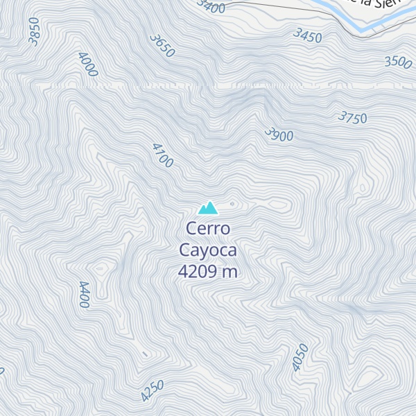 Map of Cerro Cayoca