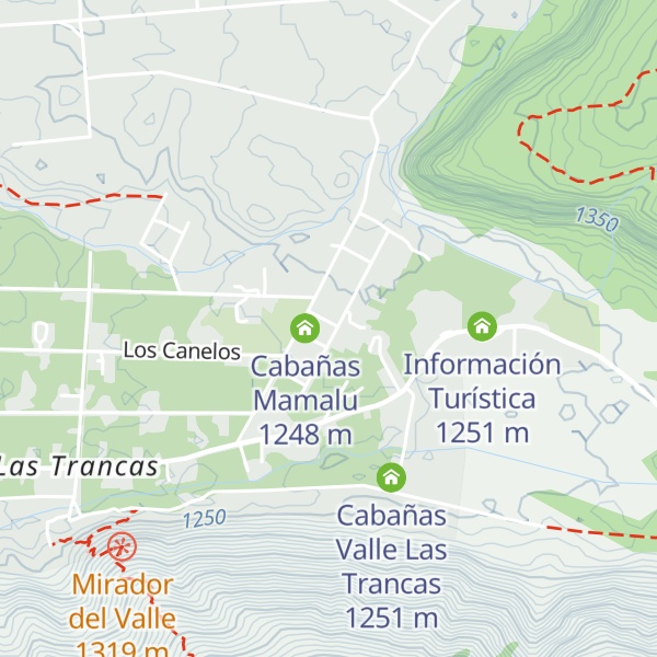Map of Cabañas Mittenwald