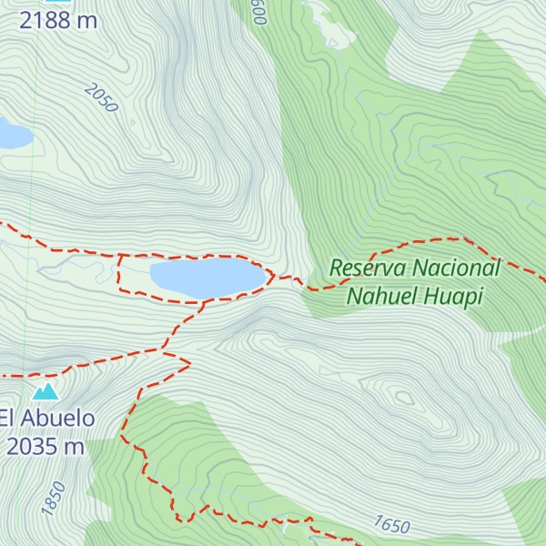 Map of Refugio Emilio Frey