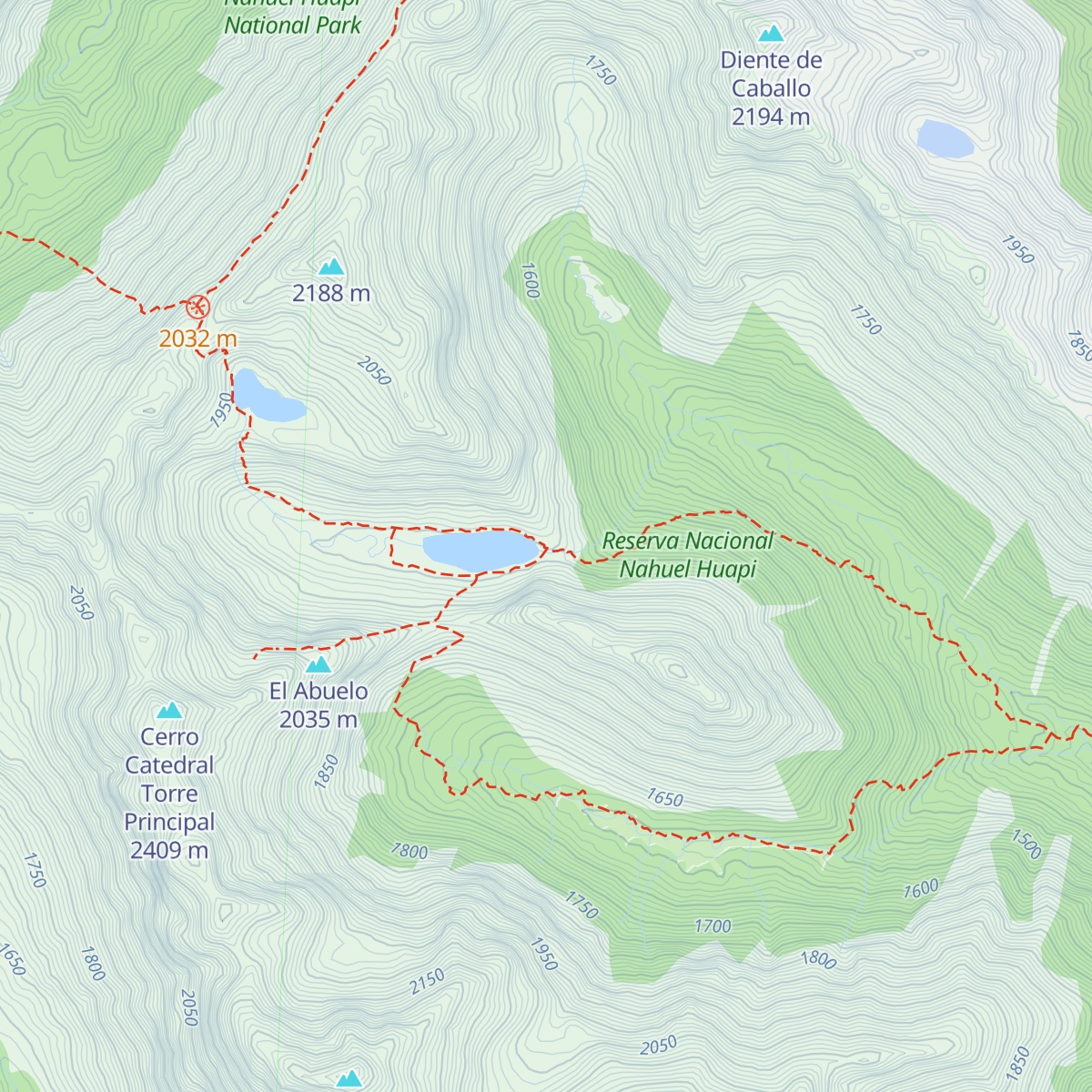 Refugio Emilio Frey map