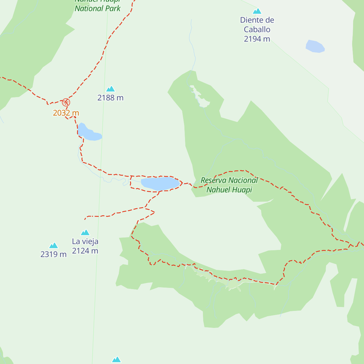 Refugio Emilio Frey map
