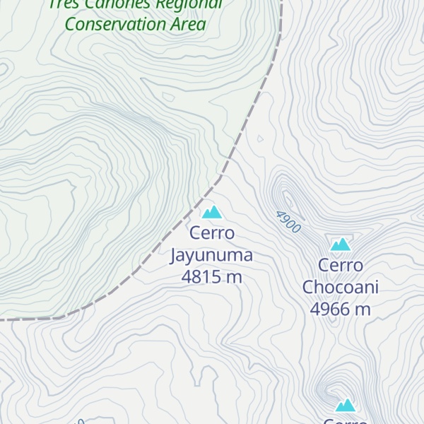 Map of Cerro Jayunuma