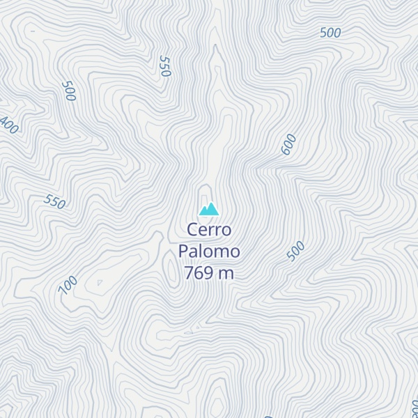 Map of Cerro Palomo