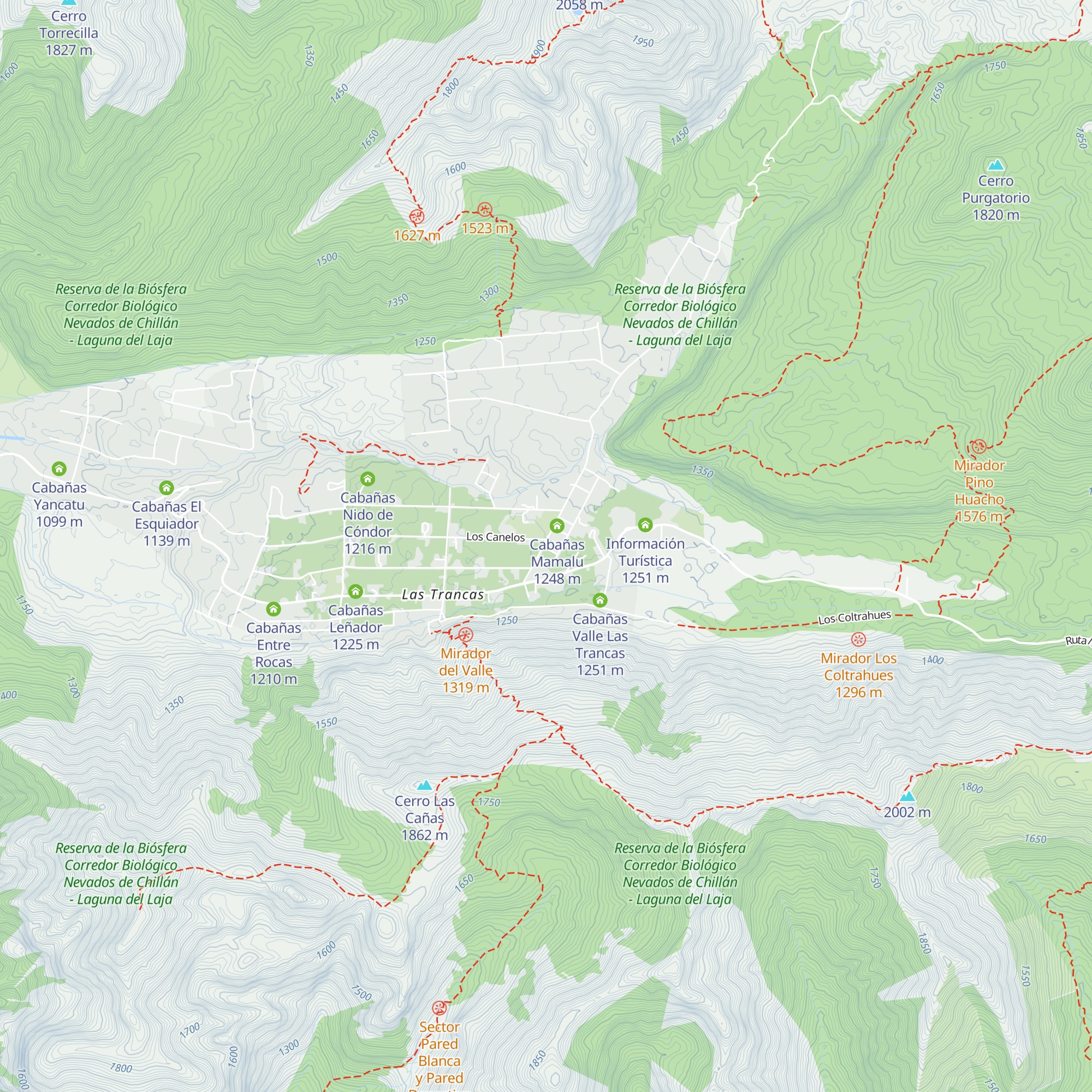 Refugio Ecobox Andino map