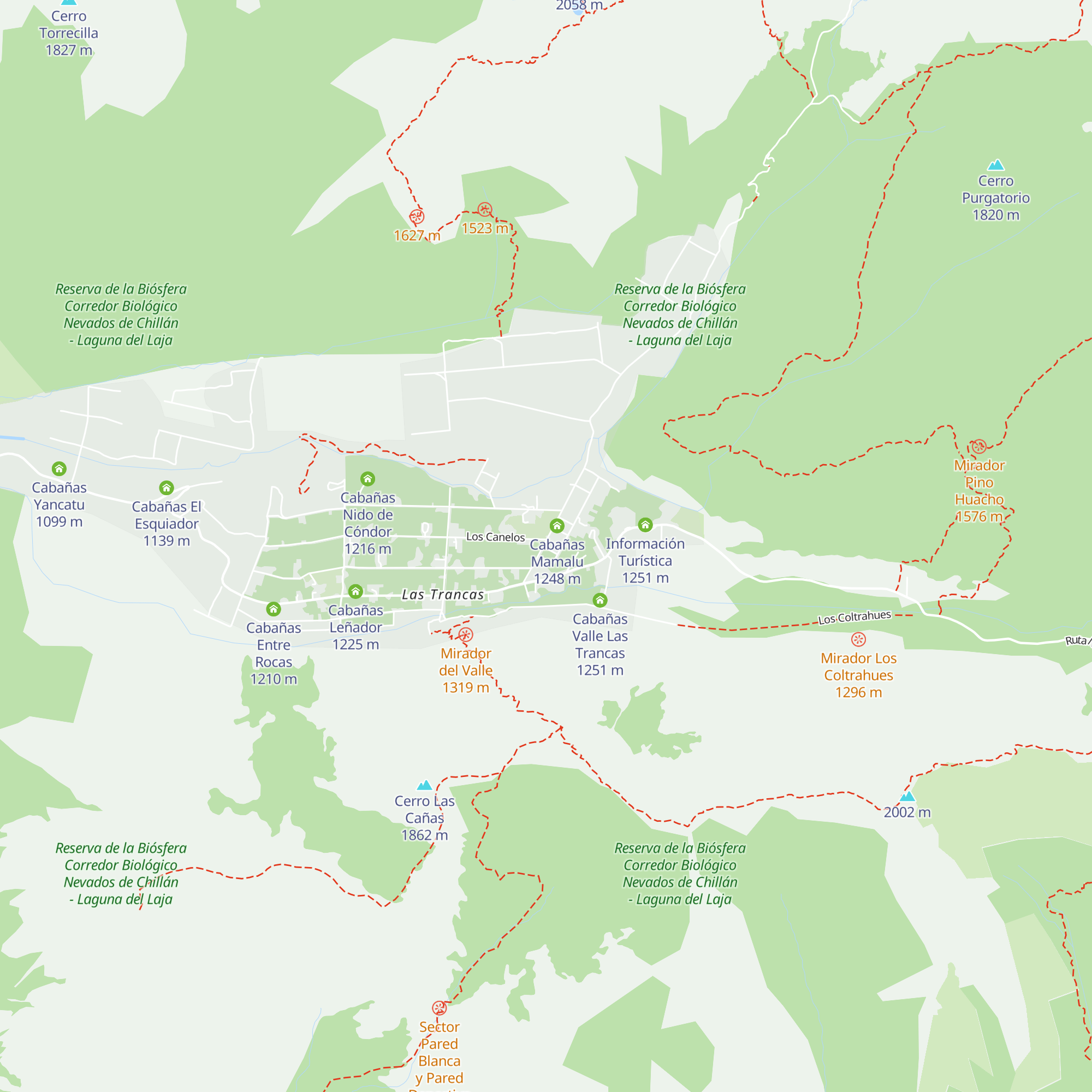 Refugio Ecobox Andino map