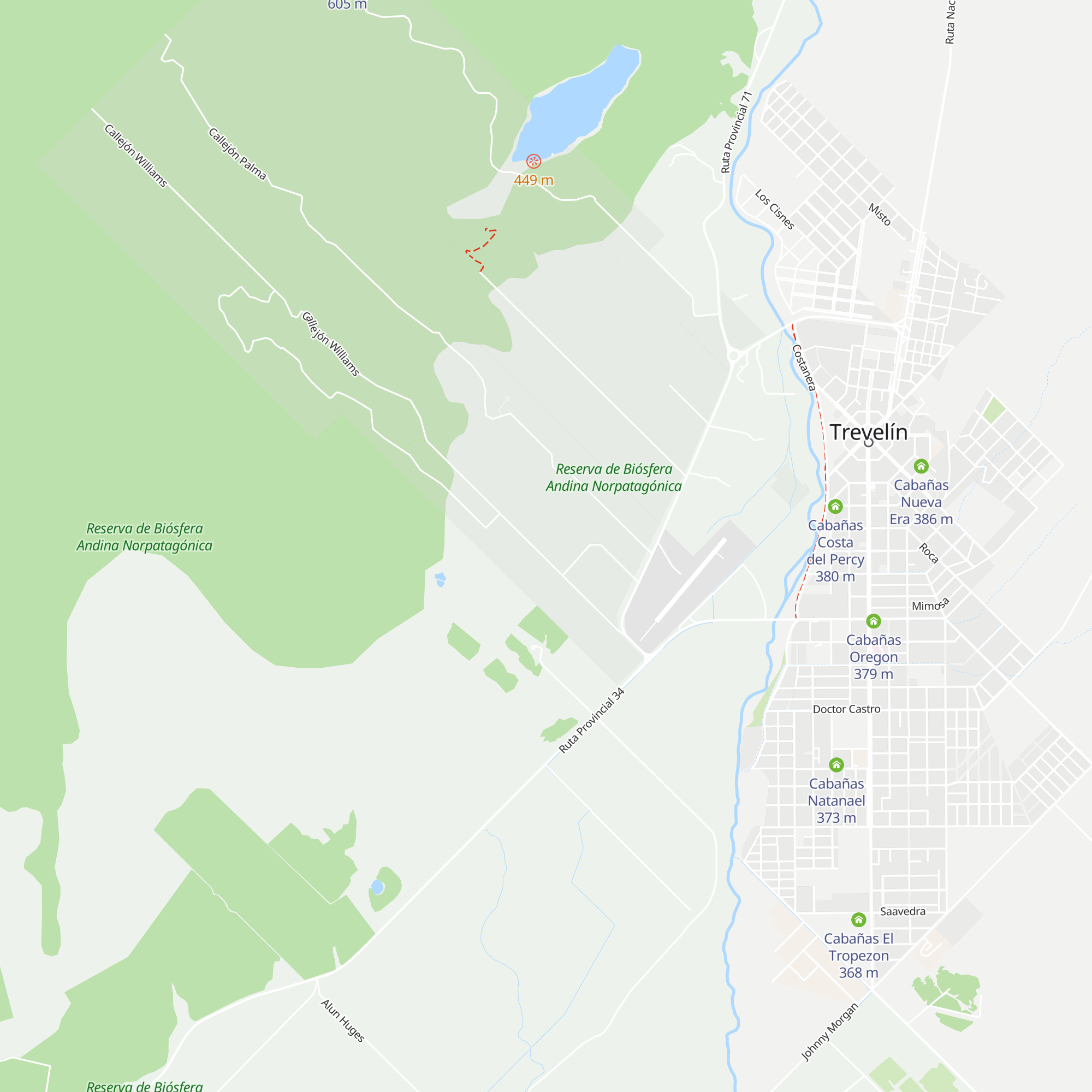 Cabañas Raihuen Patagonia Inn map