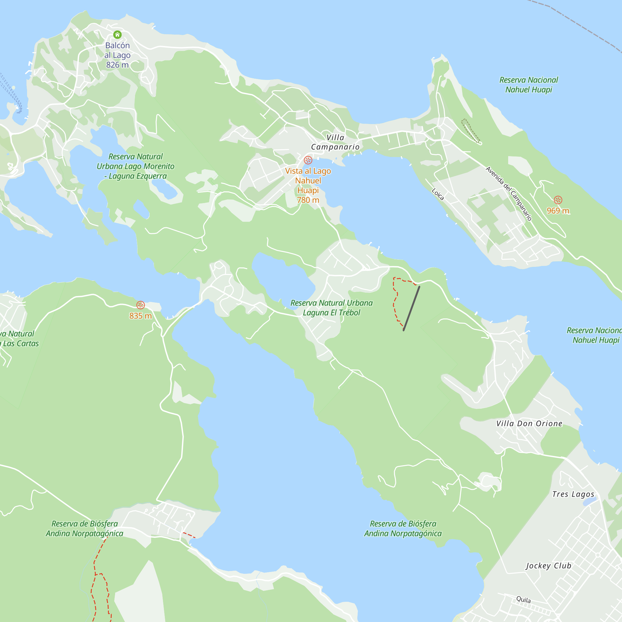 Cabañas del Trébol map