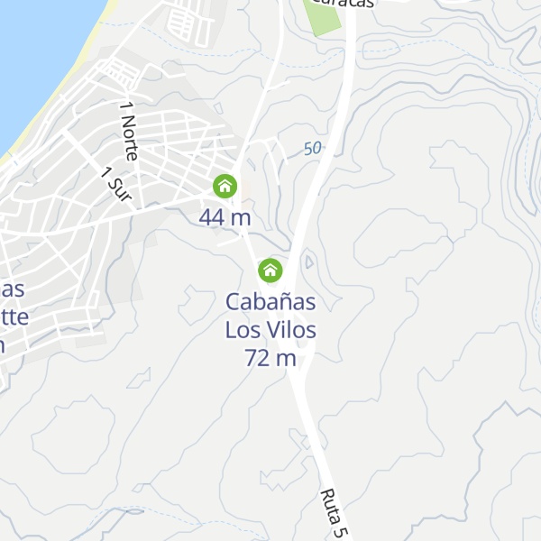 Map of Cabañas Los Vilos