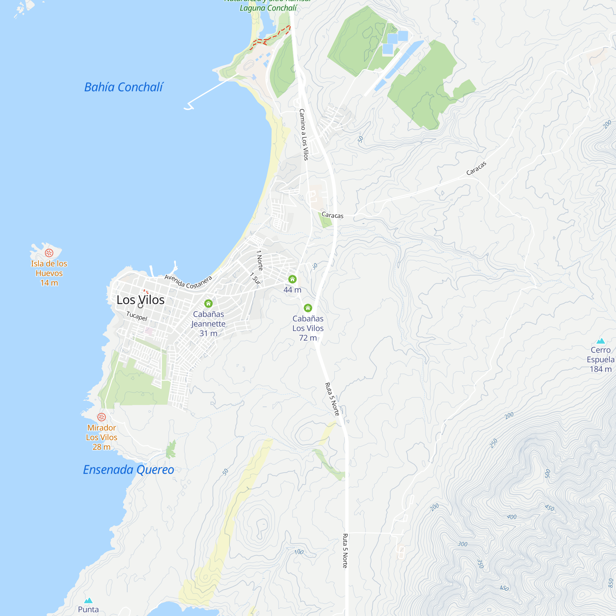 Cabañas Los Vilos map