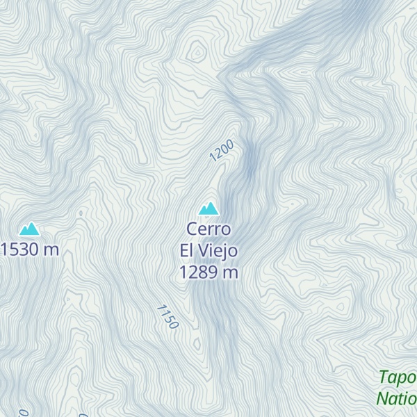 Map of Cerro El Viejo