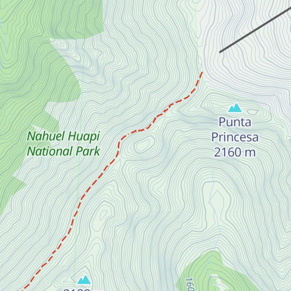 Map of Cerro Catedral Norte