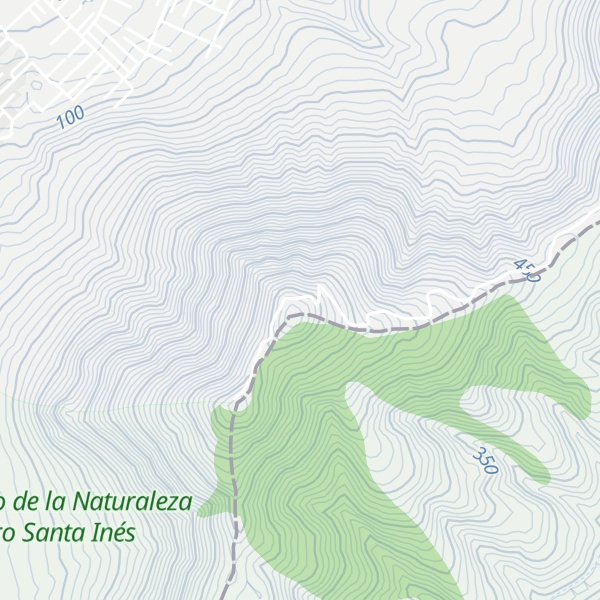 Map of Cerro Santa Inés