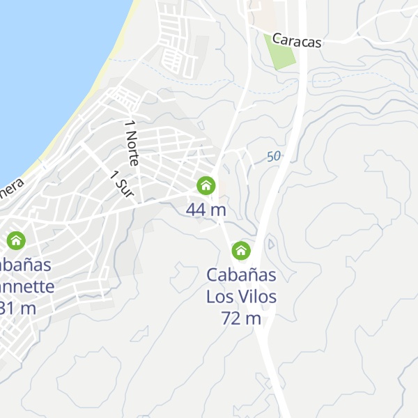 Map of Cabañas Hotel Camy