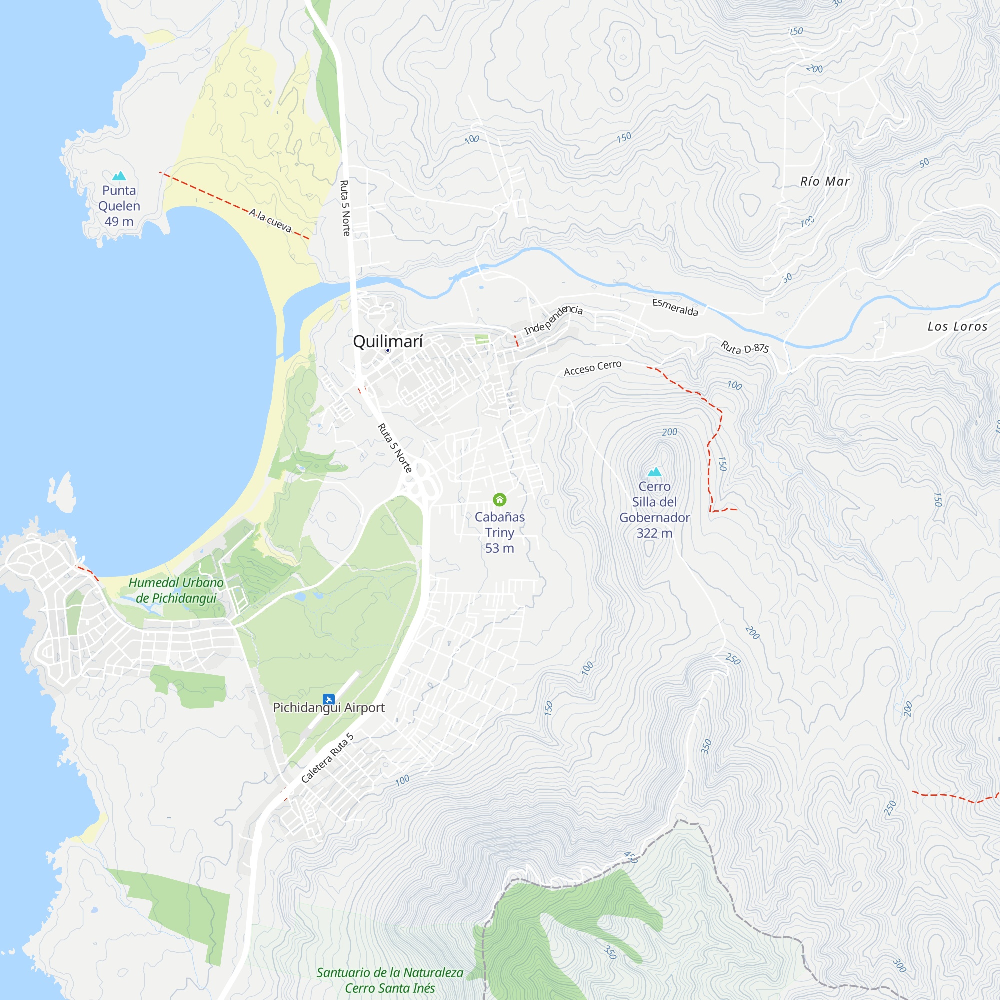 Cabañas Triny map