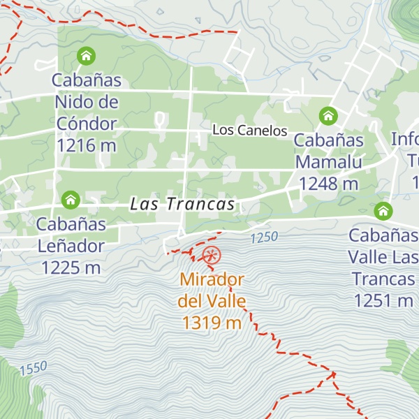 Map of Cabañas Chil'ín